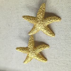 Large Vintage Starfish Earrings